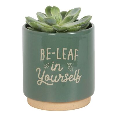 Plante verte Be-Leaf in Yourself Pot de fleurs