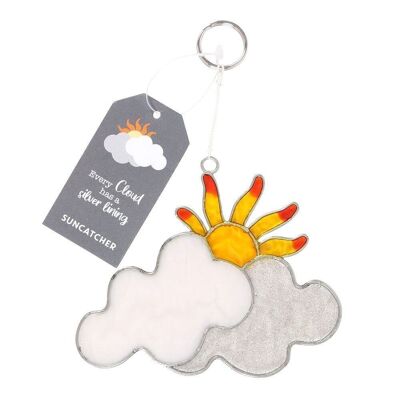 Jede Wolke hat einen Silver Lining Suncatcher