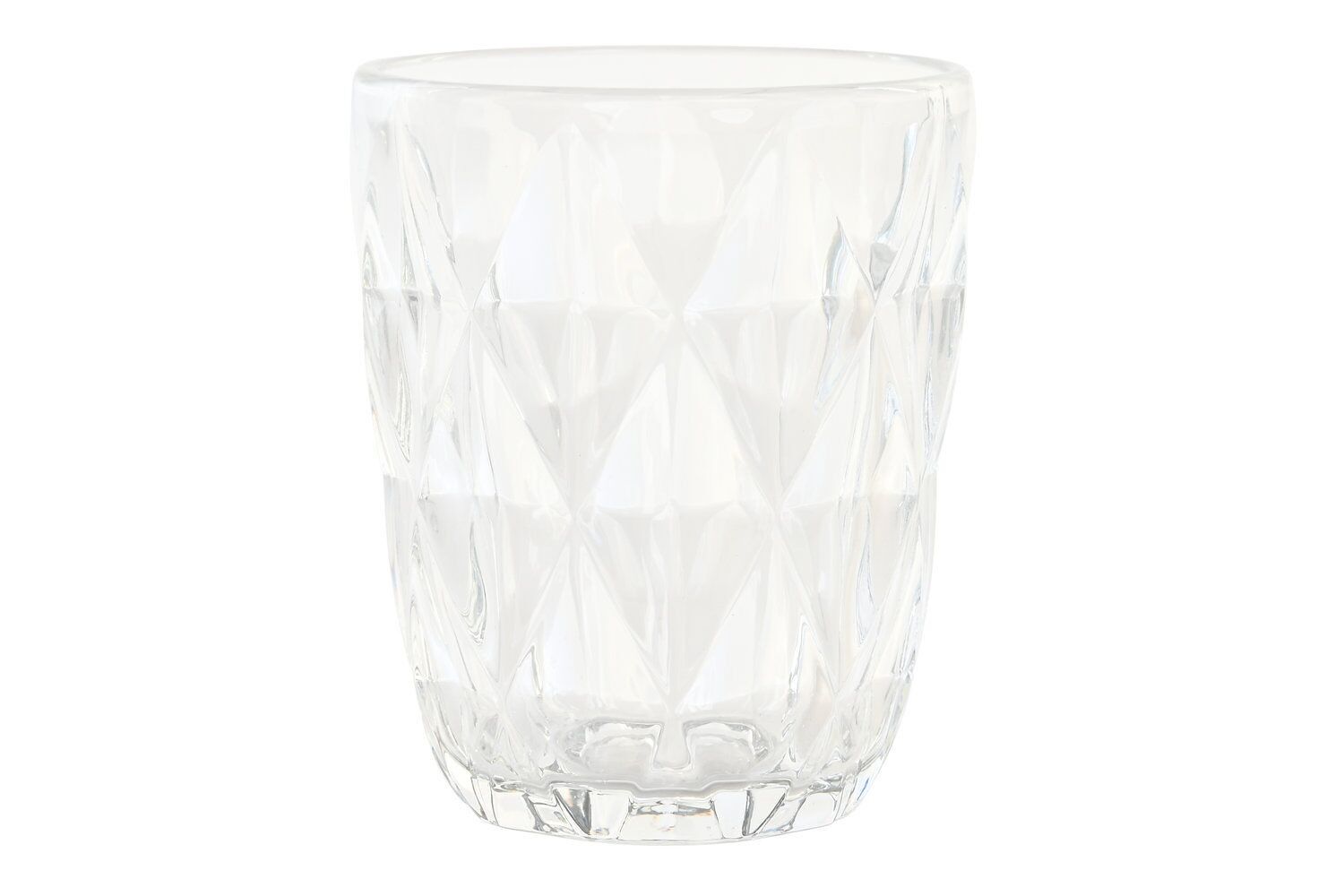GLAS GLAS 8X8X10 240ML, TRANSPARENTES RELIEF PC202316