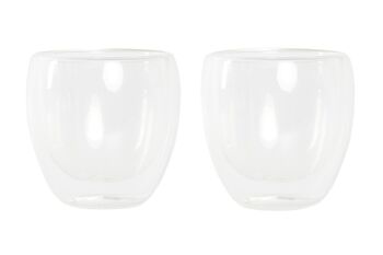 VERRE SET 2 VERRE 8.3X8.3X8.9 250ML DOUBLE STOP PC202327 1