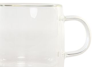 MUG SET 2 VERRE 8X8X8,3 260ML, DOUBLE STOP PC202333 3