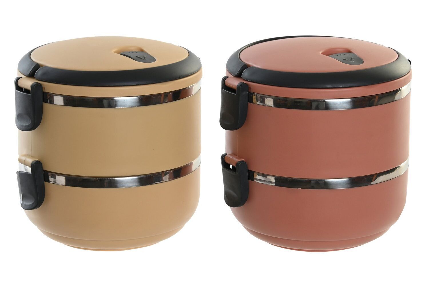 EDELSTAHLBEHÄLTER 16,5X15,5X16 1500ML DOPPELT 2 SORTIMENTE. PC202426