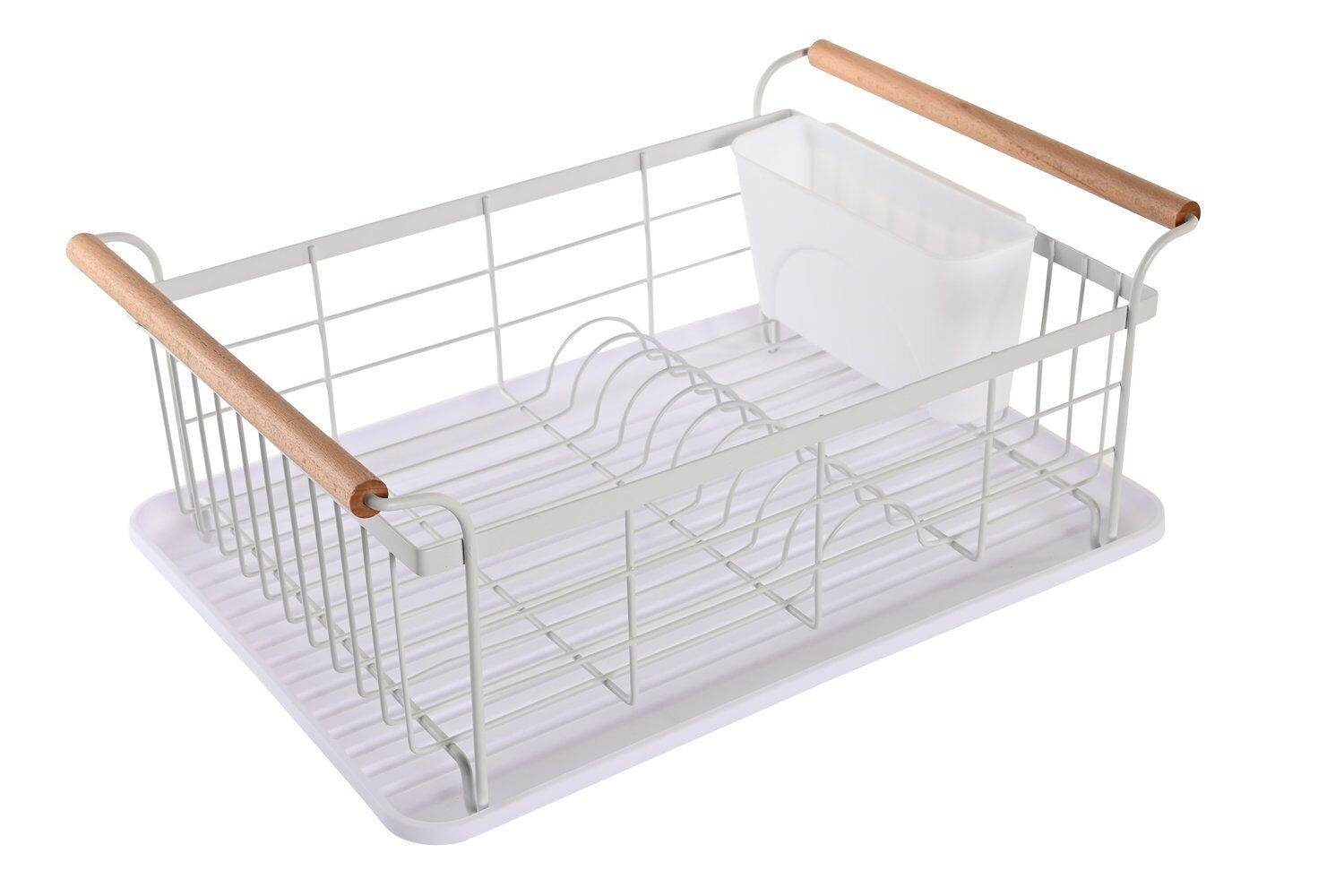 GESCHIRRABSATZ AUS KIEFERMETALL 44X32X18 WEISS PC202446