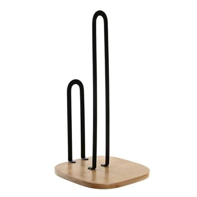 BAMBOO STEEL ROLL HOLDER 16X16X31,3 BLACK PC202465