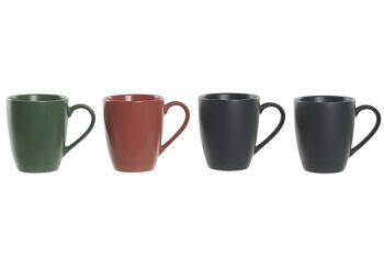 MUG SET 4 GRES HOMME 19X13X31 300 ML, VERT PC202563 2