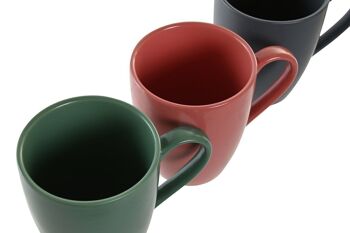 MUG SET 4 GRES HOMME 19X13X31 300 ML, VERT PC202563 4