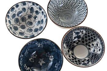 SUSHI SET 12 GRES BAMBOU 34X34X6,5 BLEU PC202880 3