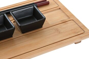 SUSHI SET 10 GRES BAMBOU 24X0.5X0.5 NATUREL PC202882 4