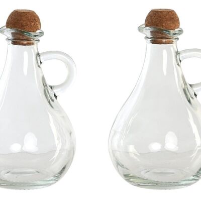 HUILE VINAIGRE SET 2 VERRE 9X9X14,5 230ML PC203469