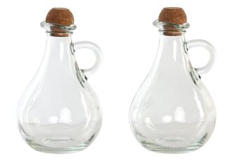 HUILE VINAIGRE SET 2 VERRE 9X9X14,5 230ML PC203469 1