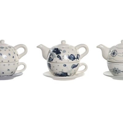 DOLOMITE TEAPOT 18X13X15 750 ML 3 ASSORTMENTS. PC204163