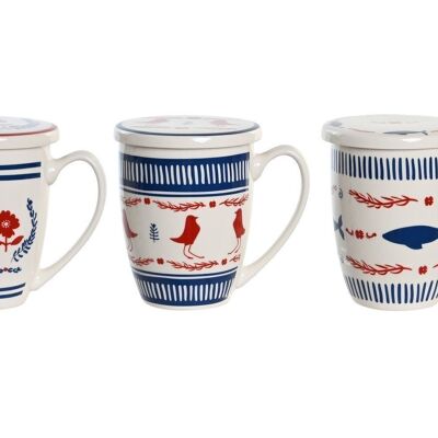 MUG INFUSIONES PORCELANA 12X9X11 380ML 3 SURT. PC204199