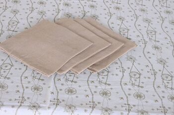 NAPPE SET 9 COTON 150X250X0,5 180GSM 2 ASSORTIES. PC204249 3