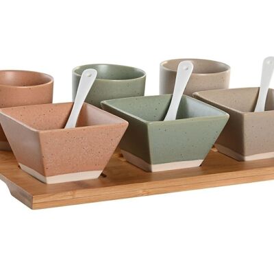 APPETIZER SET 10 BAMBOO PORCELAIN 28X18,8X1,5 PC204906