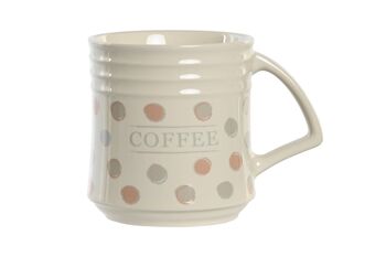 MUG SET 4 GRÈS MÉTAL 12X8,5X9,5 300 ML TOPITOS PC204942 2