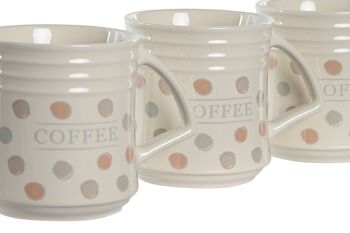 MUG SET 4 GRÈS MÉTAL 12X8,5X9,5 300 ML TOPITOS PC204942 3