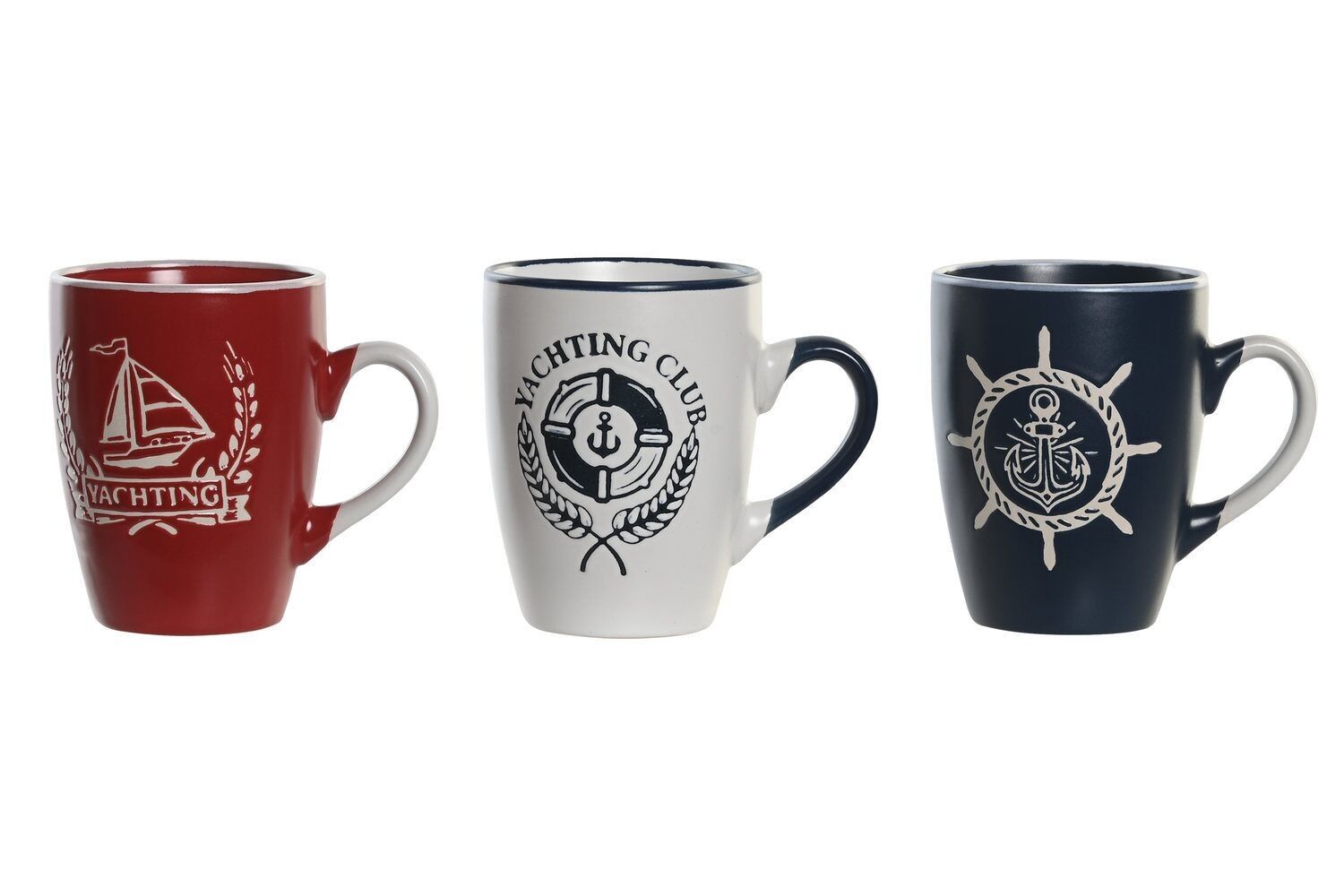 TAZZA IN STONEWARE 11,5X8X10,7 360ML OCEANO INCISO 3 ASSORTIMENTI. PC205087