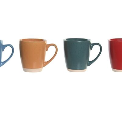 TASSE EN GRÈS 11X7.8X8.5 240ML, MARBRÉ 4 ASSORTIMENTS. PC205090