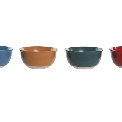 STONEWARE BOWL 14.5X14.5X8 400ML, MARBLED 4 ASSORTMENTS. PC205091