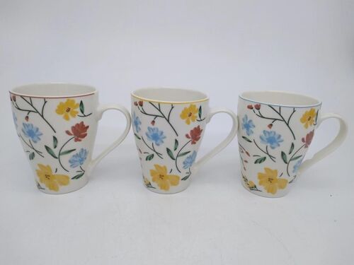 MUG PORCELANA 12X8,5X11 350ML, FLORAL 3 SURT. PC205117