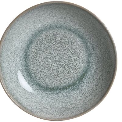 GLAZED STONEWARE PLATE 20X20X4,4 BLUE PC205133