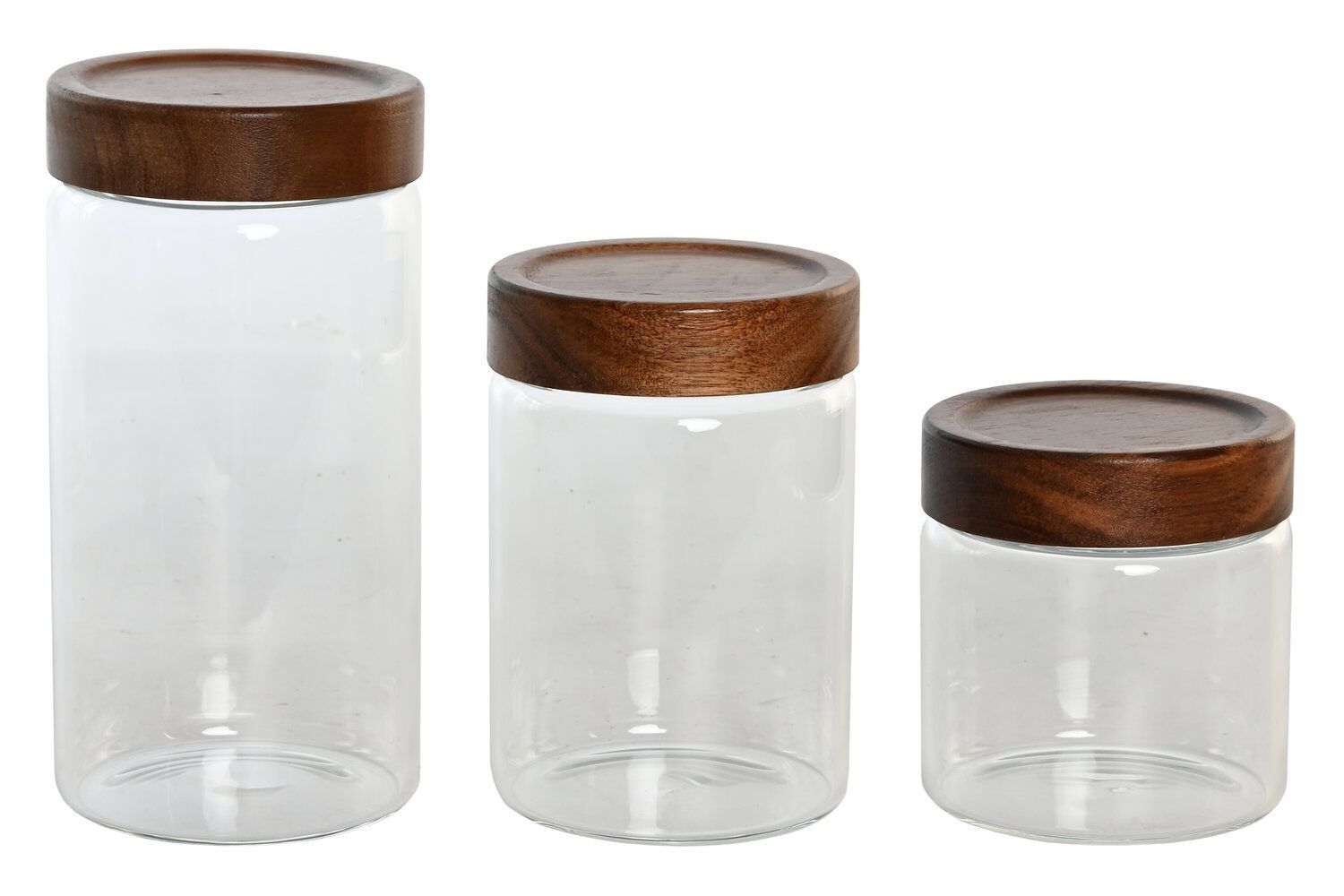 SET BARATTOLI VETRO 3 10X10X20 1200ML 850ML/550ML PC205140