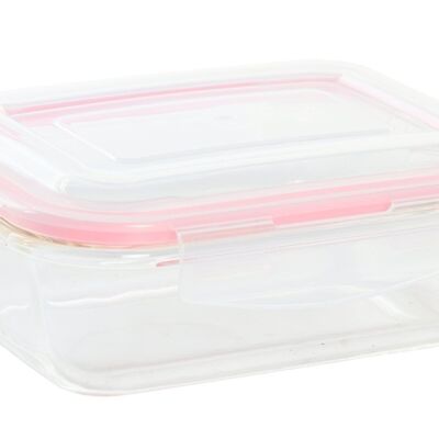 PP GLASS CONTAINER 17X12X7 640ML TRANSPARENT PC205150