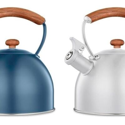STAINLESS STEEL KETTLE RUBBERWOOD 22X19X20,5 2500 2 ASSORTMENTS. PC205327