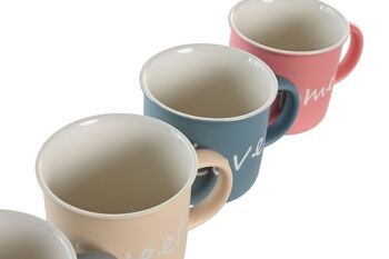 MUG PORCELAINE NEW BONE 12.5X9.8X8.5 360ML, 4 ASSORTIMENTS. PC205429 3