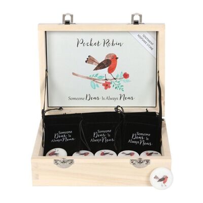 Confezione da 24 pietre sentimentali Pocket Robin