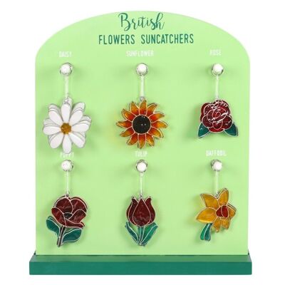 Set of 24 British Flower Suncatchers