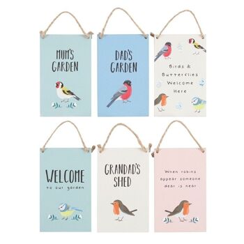 Ensemble de 36 mini panneaux d'affichage Garden Bird 3