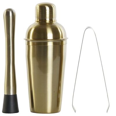 COCKTAIL SET 5 INOX 8X8X21 500ML GOLDEN PC207769