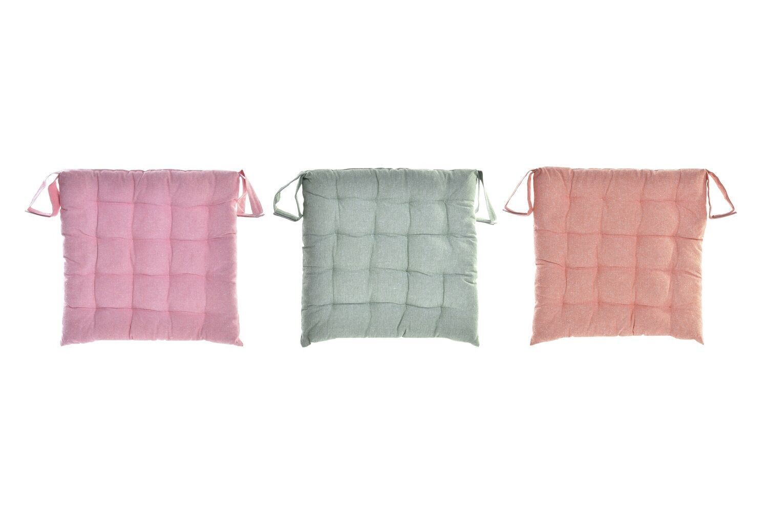 KISSEN AUS BAUMWOLLE 40X40X4 630 GR 3 SORTIMENTE. TX197005