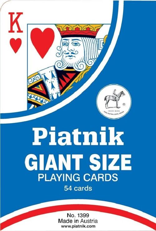 PIATNIK Jeu de carte CARTES GEANTES