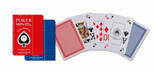 PIATNIK Cartes thématiques PLASTIC POKER TEXAS HOLD'EM