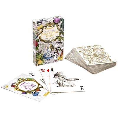 PROFESSOR PUZZLE ALICE JEU DE CARTES GEANTES