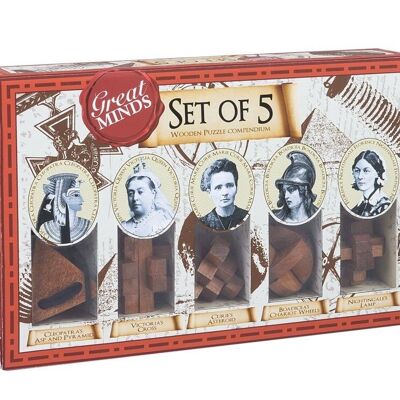 PROFESSOR PUZZLE Puzzle SET VON 5 - FRAUEN