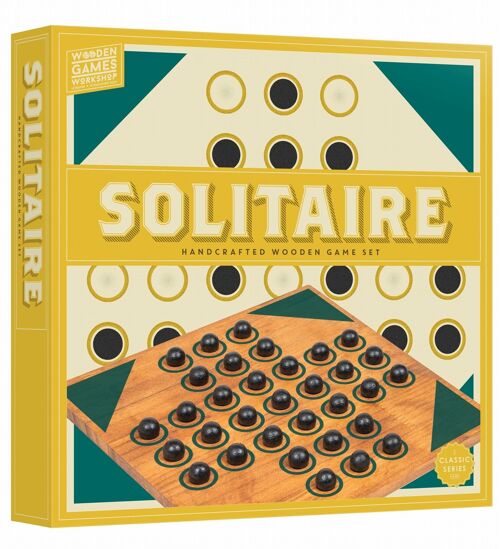 PROFESSOR PUZZLE SOLITAIRE -BOIS VINTAGE