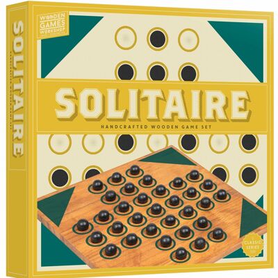 PROFESSOR PUZZLE SOLITAIRE -BOIS VINTAGE