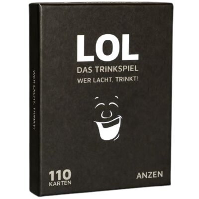 LOL - Das Trinkspiel - Wer lacht, trinkt! Kartenspiel mit 110 Karten inkl. Lachgarantie | Gesellschaftsspiel | Partyspiel | Geschenk für Männer und Frauen | für Erwachsene ab 18 Jahren