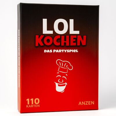 LOL COOKING - Il gioco delle feste | Mazzo da 110 carte con risate garantite | Gioco di società in tema di cibo e bevande | Regalo perfetto per donne e uomini | Alexander Hermann | da 12 anni