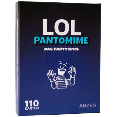 LOL PANTOMIME - Le jeu de fête - Rire "Interdit" | Jeu de cartes avec 110 cartes et plaisir garanti | Jeu de société à partir de 16 ans | Cadeau parfait | Idée cadeau pour les femmes et les hommes qui aiment l'activité