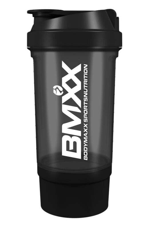 Compra Shaker per proteine BMXX da 500 ml con scomparto inferiore da 150 ml  all'ingrosso