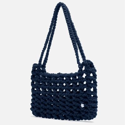 Sac à main MILEY Crochet : Bleu marine