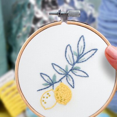 Les French Kits - Decorative embroidery - Lemon tree