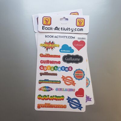 Personalized Stickers With The First Name Guillaume: Add A Unique Touch To Your Daily Life