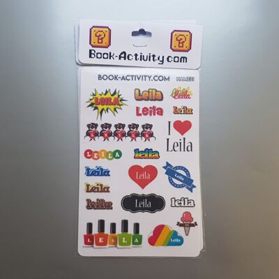 Personalized Stickers With The First Name Leila: Add A Unique Touch To Your Daily Life