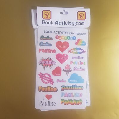 Personalized Stickers With The First Name Pauline: Add A Unique Touch To Your Daily Life
