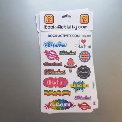 Stickers To Personalize With The First Name El Hachmi: Add A Unique Touch To Your Daily Life
